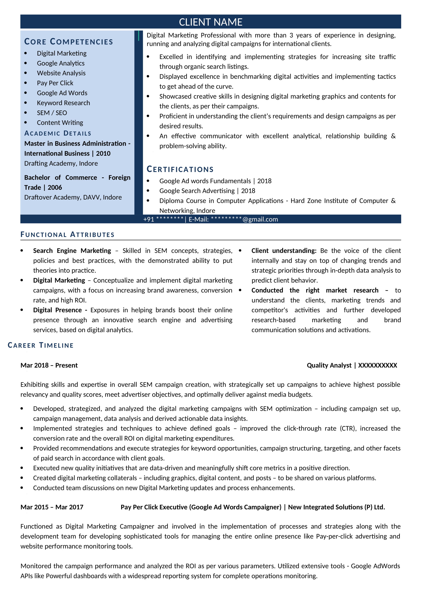 Text-Resume-format-for-Entry-Level-Digital-Marketing-Profile 