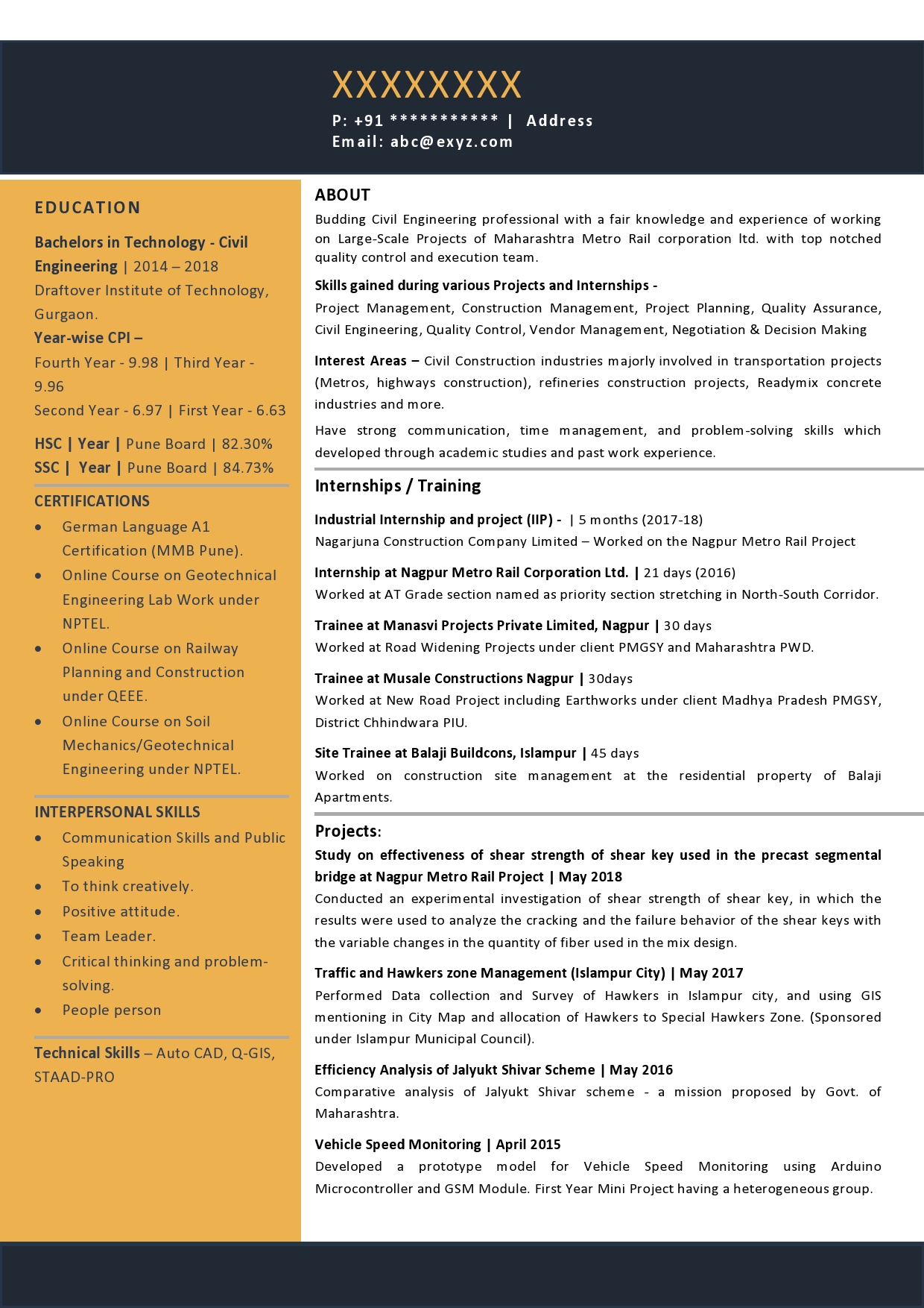 Text-Resume-format-for-Civil-Engineer 